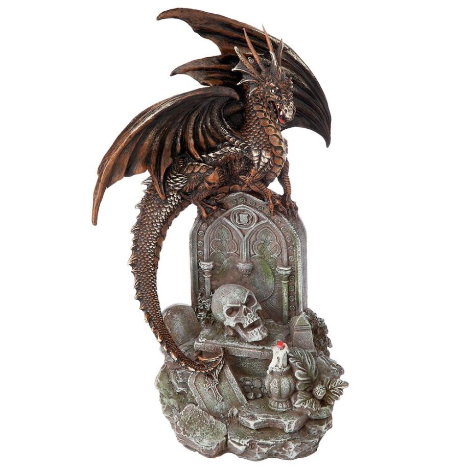 Cruel Wing, Gothic Castle Graveyard Dragon Statue