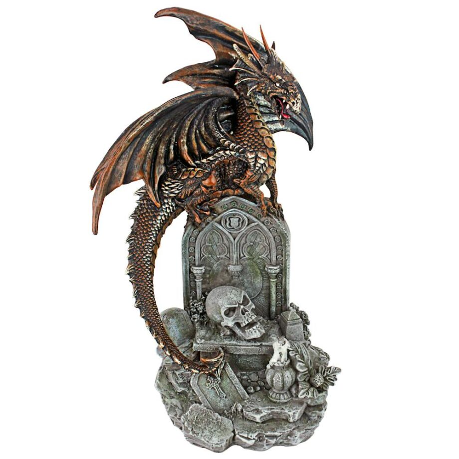 Cruel Wing, Gothic Castle Graveyard Dragon Statue