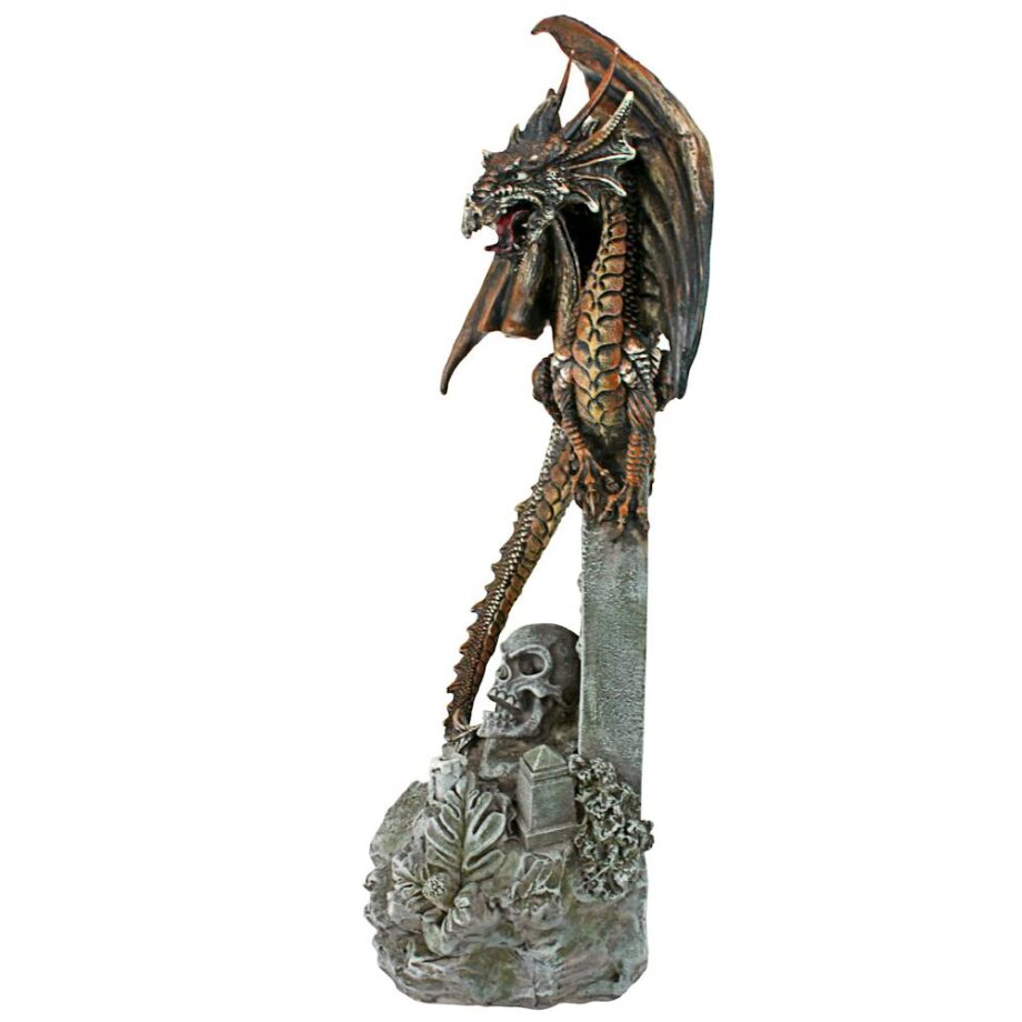 Cruel Wing, Gothic Castle Graveyard Dragon Statue