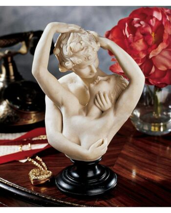 Cupid and Psyche Bonded Marble Bust PD354