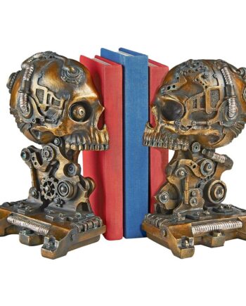 Cyborg Skeleton Bookend Statue CL7028