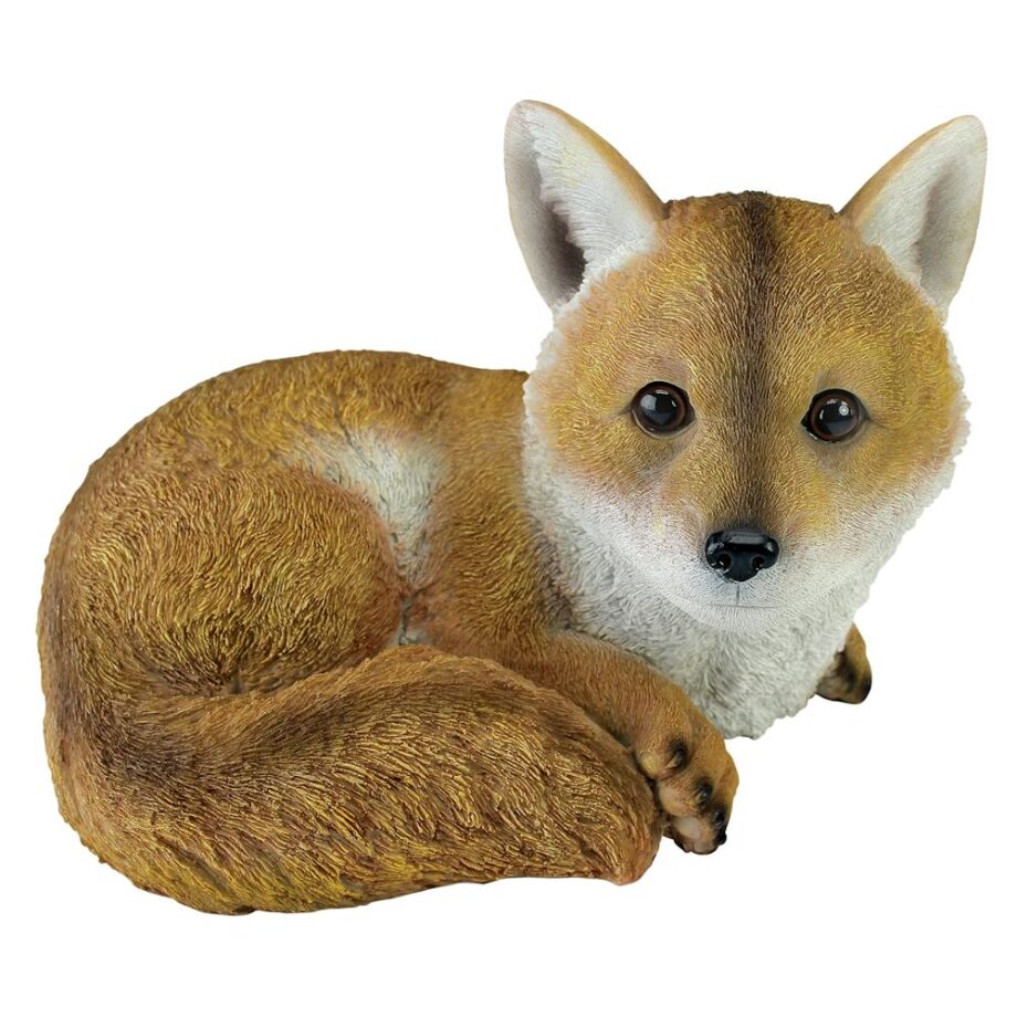 Diablo the Baby Red Fox Statue