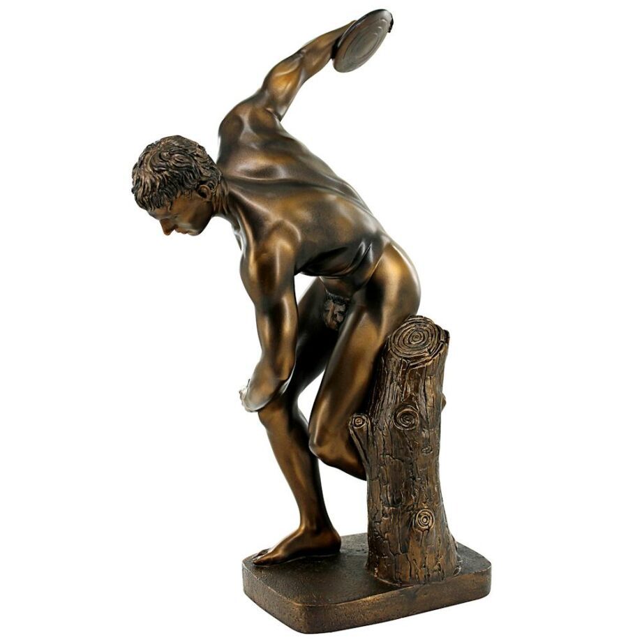 Discobolos the Discus Thrower Classical Statue: Bronze