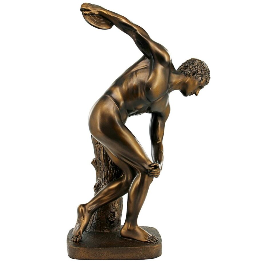 Discobolos the Discus Thrower Classical Statue: Bronze