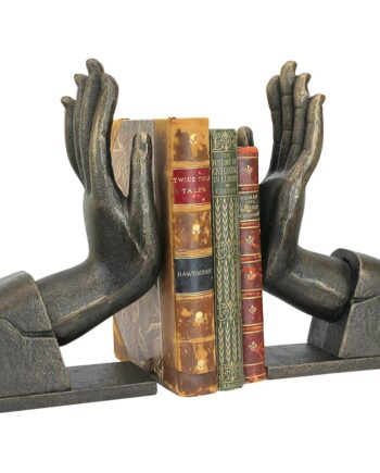 Divine Offering Cast Iron Sculptural Bookend Pair SP2303