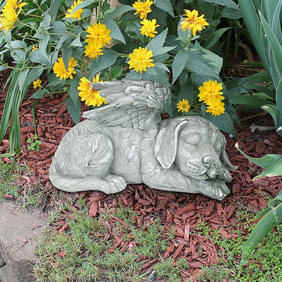 Dog Memorial Angel Pet Statue QL6079