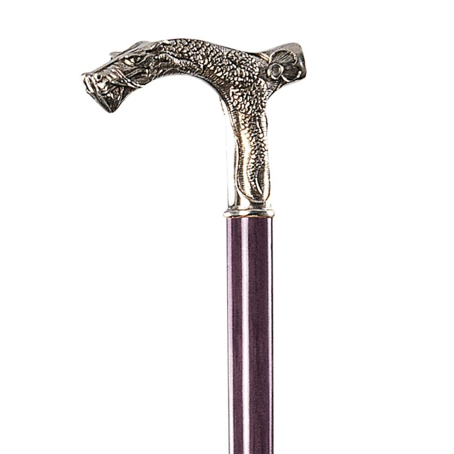 The Padrone Collection: Dragon Pewter Walking Stick