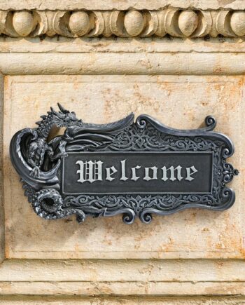 Dragon Welcome Sign Wall Plaque CL5233