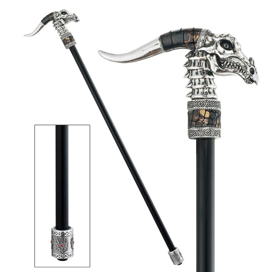 Dragonsthorne Collection: Nebula, The Dragon Gothic Walking Stick QS922494