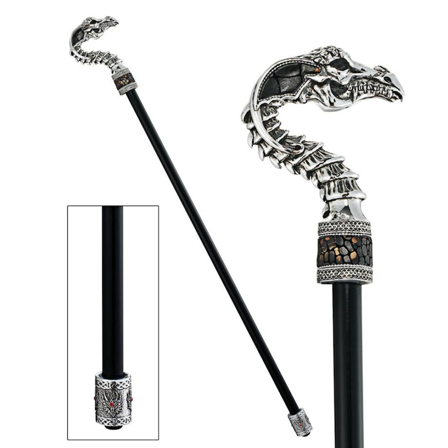 Dragonsthorne Collection: Drakkar, The Dragon Gothic Walking Stick QS922493