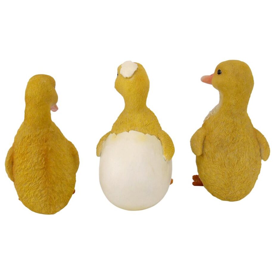 Duckling Brood Triplet Statues: Set of Three