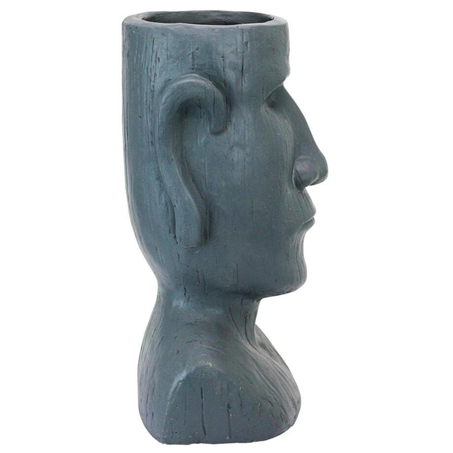 Easter Island Massive Megalith Moai Head Planter Statue