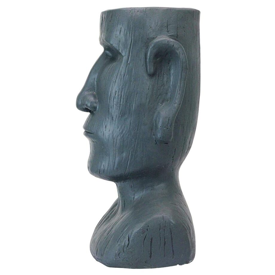 Easter Island Massive Megalith Moai Head Planter Statue