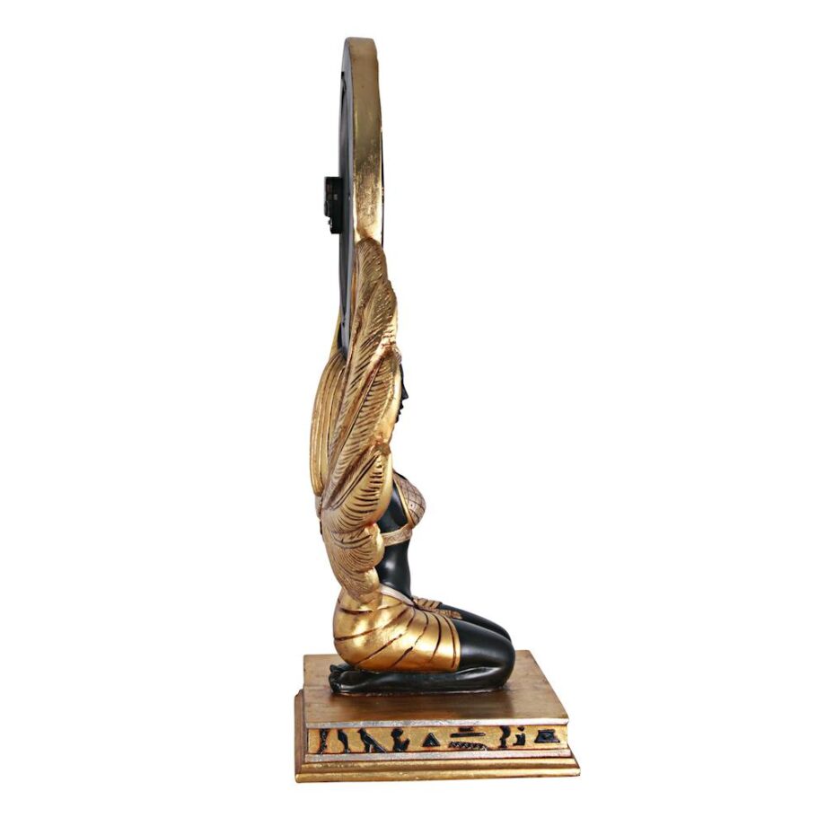 Goddess Isis Grand-Scale Egyptian Clock Statue