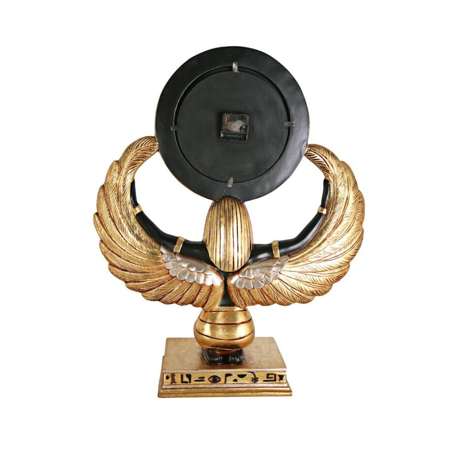 Goddess Isis Grand-Scale Egyptian Clock Statue