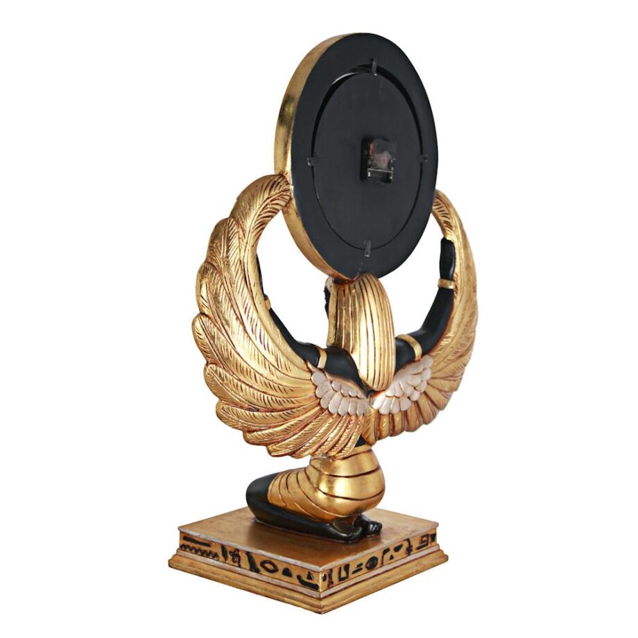 Goddess Isis Grand-Scale Egyptian Clock Statue