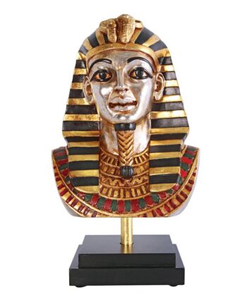 Egyptian King Tutankhamen Statue on Museum Mount NE438821