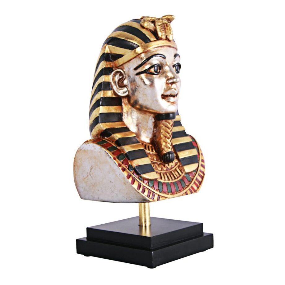 Egyptian King Tutankhamen Statue on Museum Mount