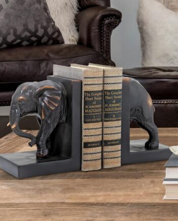 Elephant Sculptural Bookend Pair QM2859800