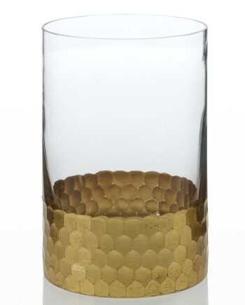 Elsa Gold Cylinder Vase - 4"x 6" 31651.00