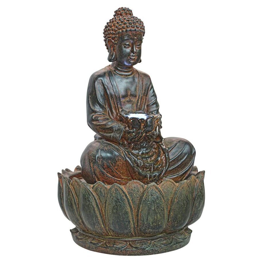 Endless Serenity Buddha Sculptural Tabletop Fountain