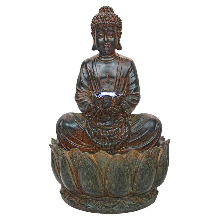 Endless Serenity Buddha Sculptural Tabletop Fountain