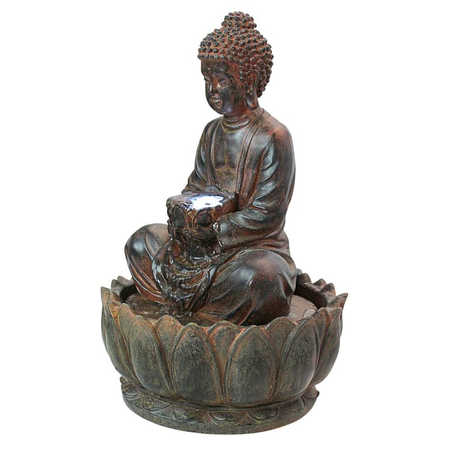 Endless Serenity Buddha Sculptural Tabletop Fountain