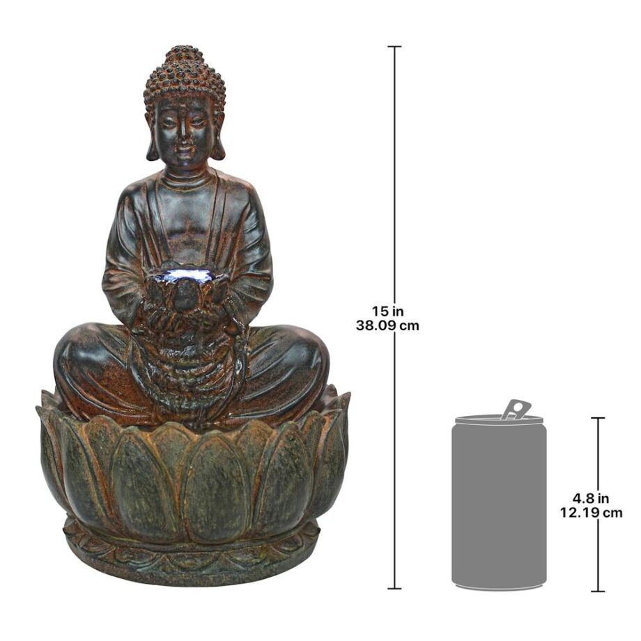 Endless Serenity Buddha Sculptural Tabletop Fountain