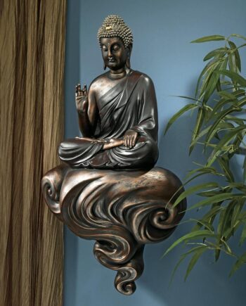 Enlightened Buddha on a Cloud Floating Wall Sculpture QS28828