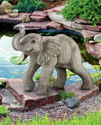 Eshe the Exuberant Elephant Garden Statue QM2849100