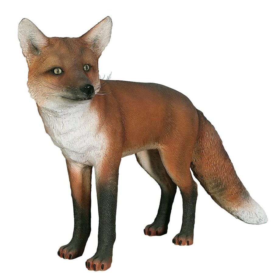 European Red Fox Garden Statue