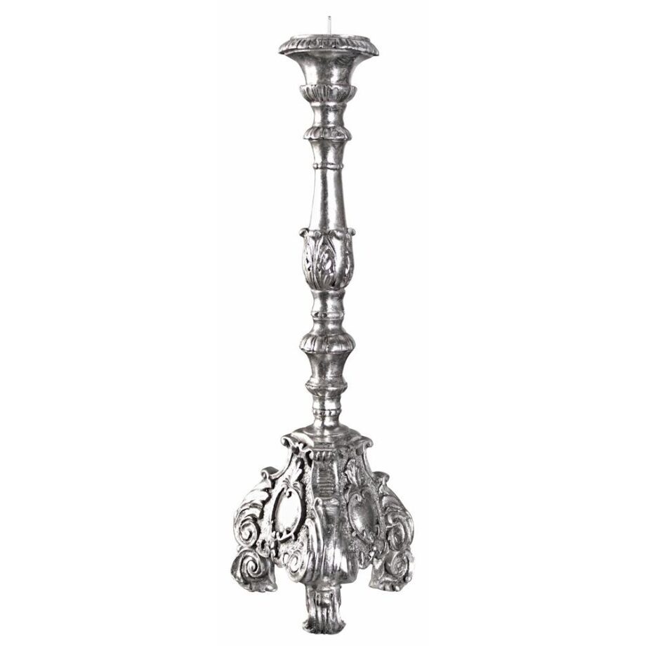 European Scroll-Footed Candlestick: Medium Each