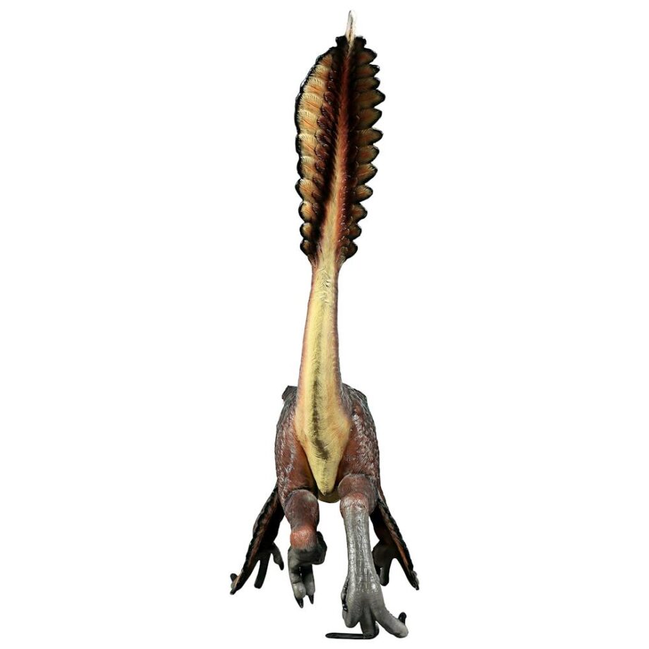 Feathered Velociraptor Jurassic-Sized Dinosaur Statue