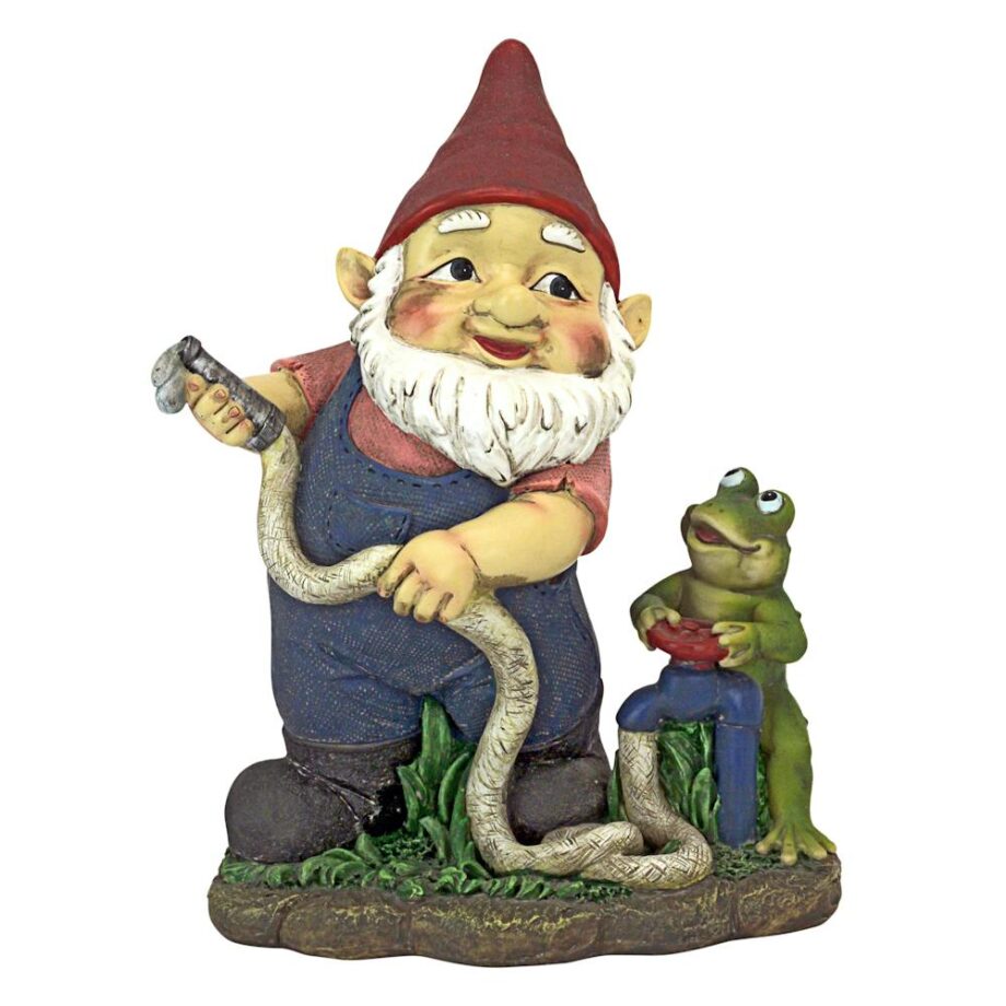 Firefighter Franz and his Frog Fire Brigade Garden Gnome Statue