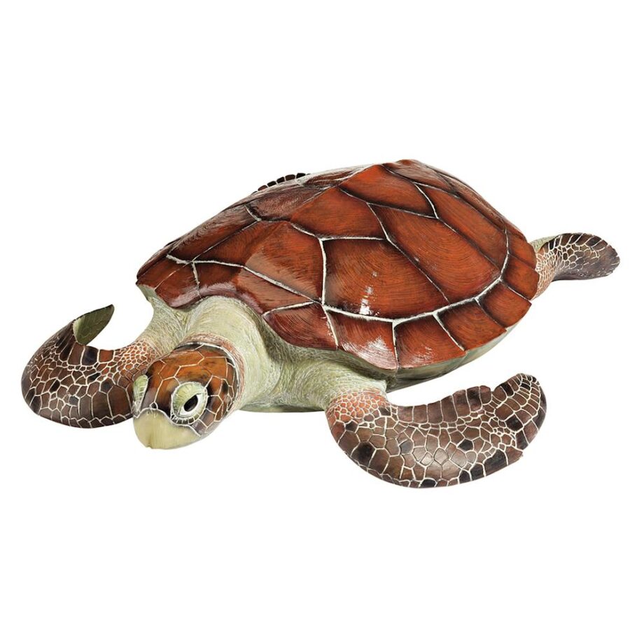 Flat Back Sea Turtle Statue: Each