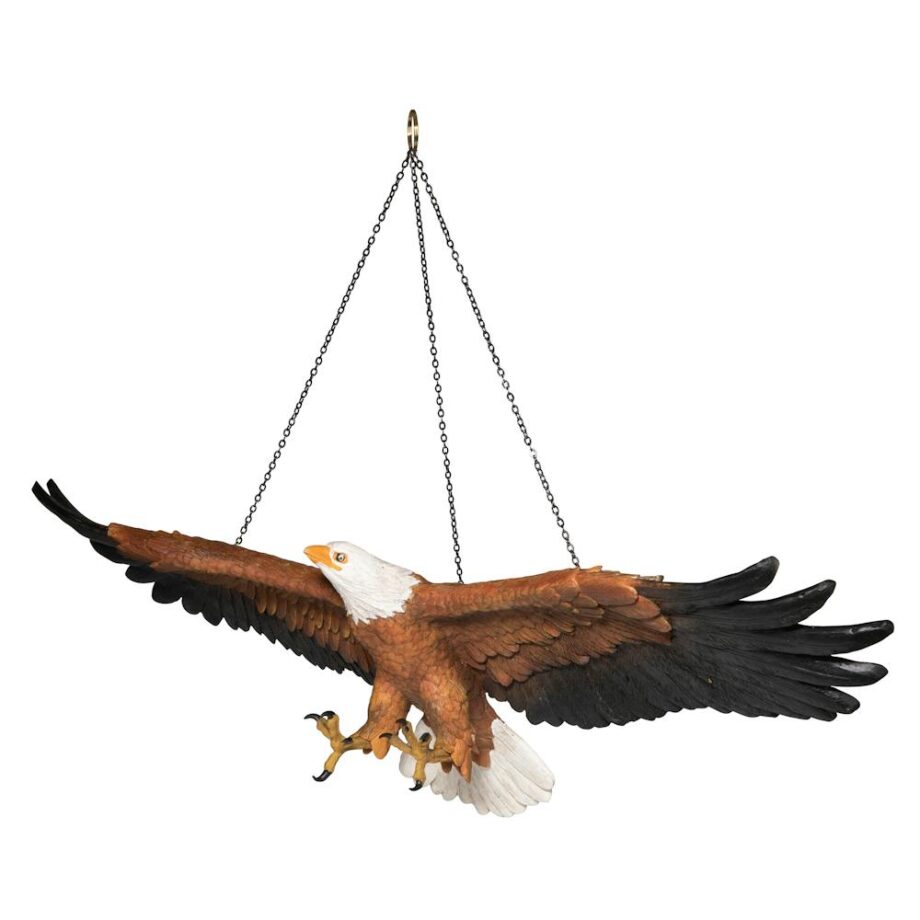 Flight of Freedom Hanging Eagle Sculpture