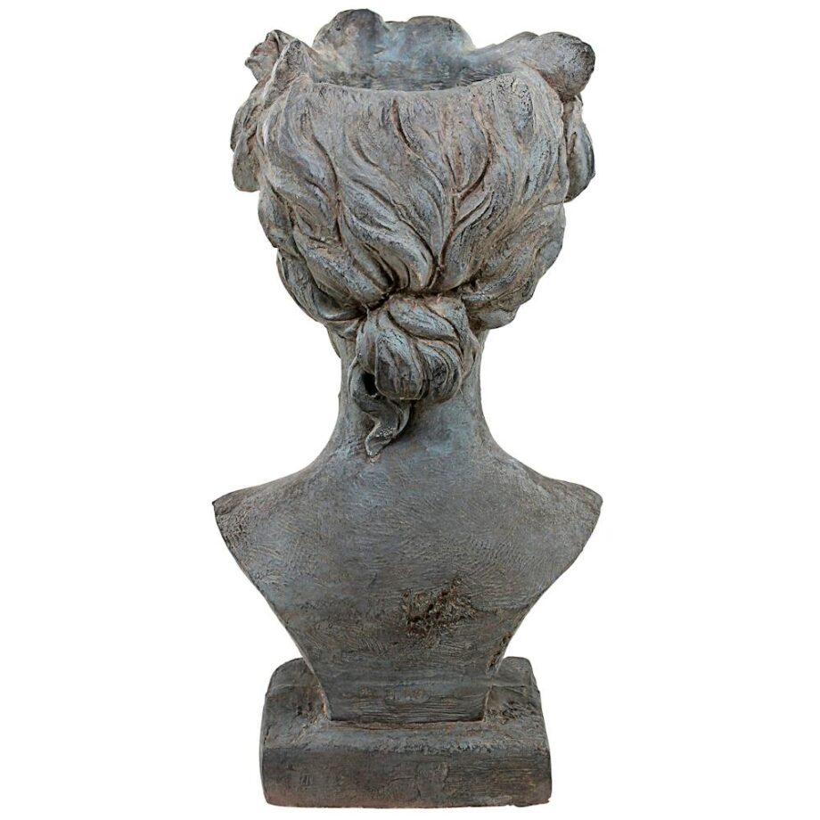 Flora, Roman Nymph of Flowers Sculptural Head Planter