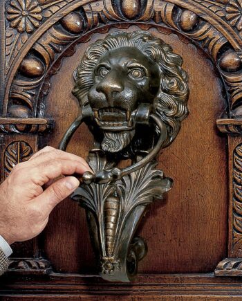 Grande Florentine Lion Authentic Foundry Iron Door Knocker SP920