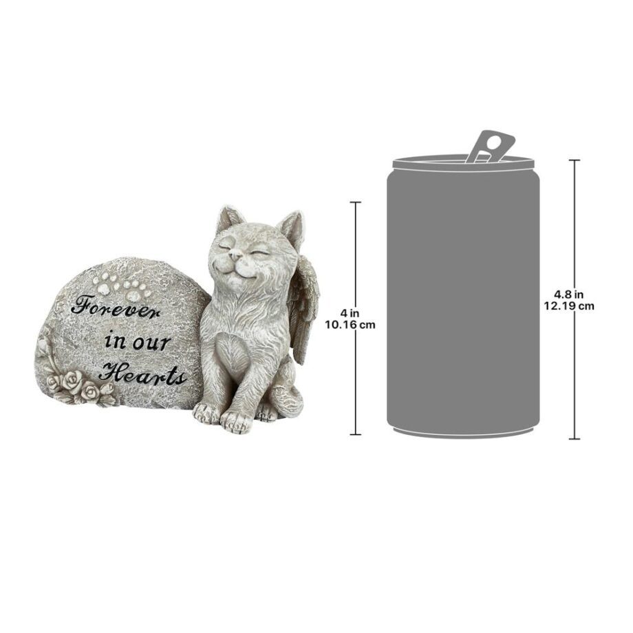 Forever in Our Hearts Memorial Cat Statue