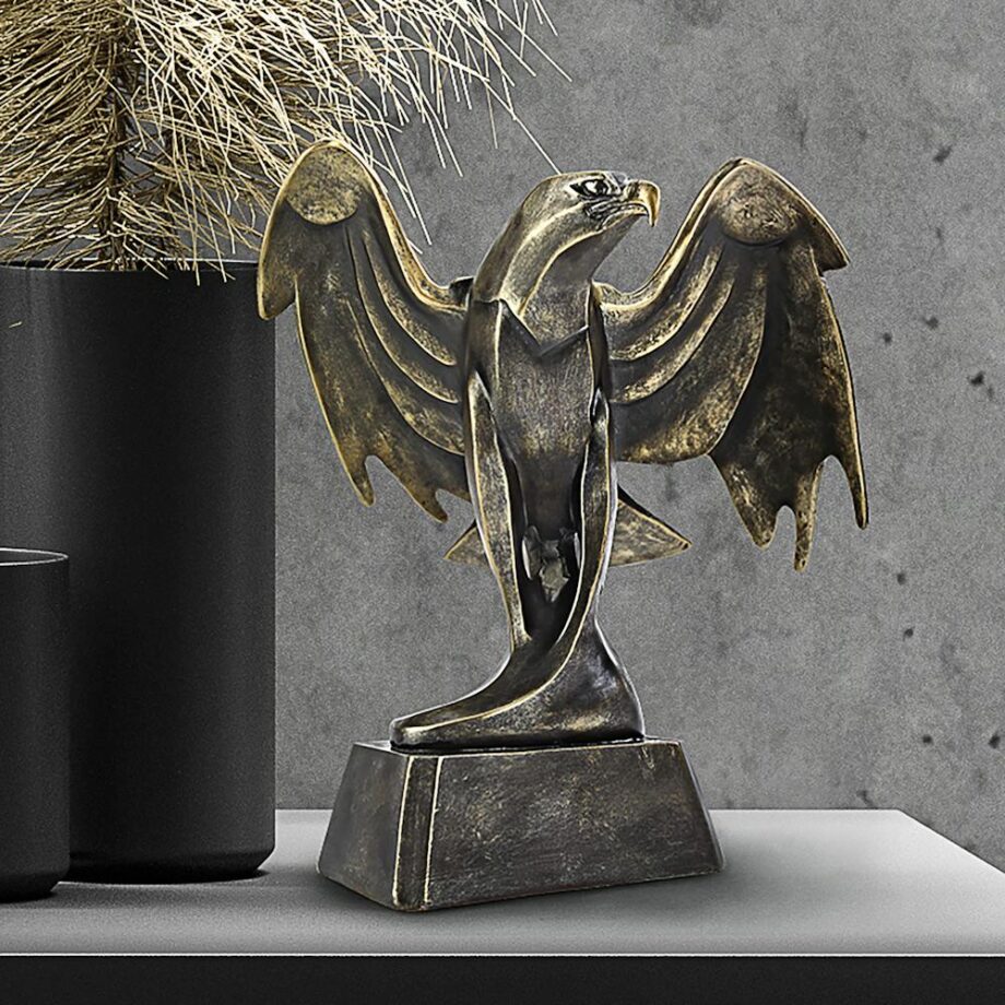 Forging Strength Art Deco Eagle Statue QS7373