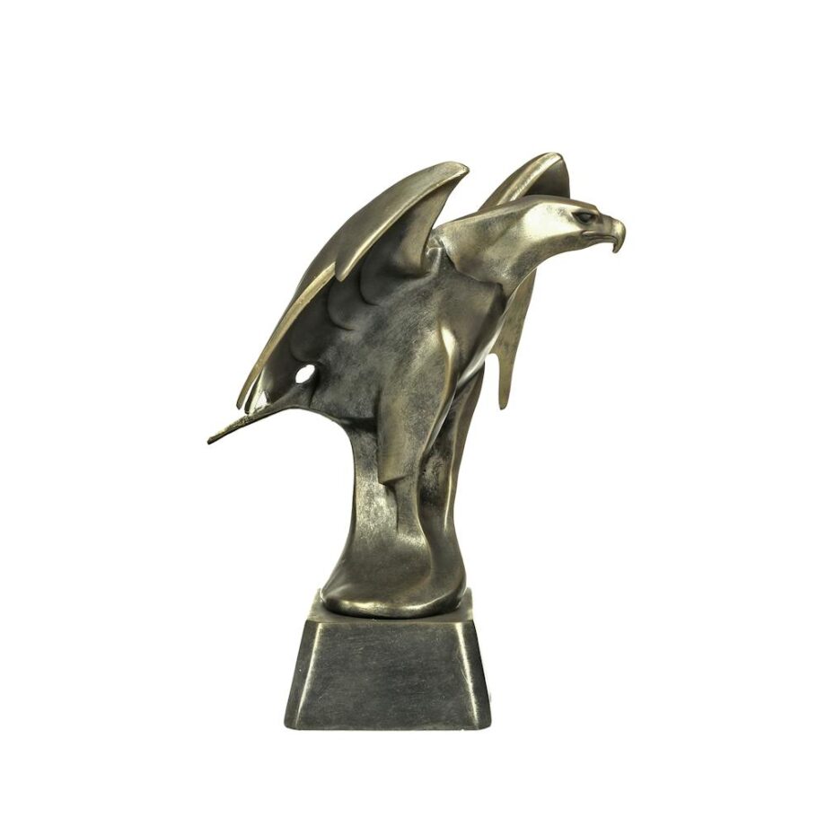 Forging Strength Art Deco Eagle Statue