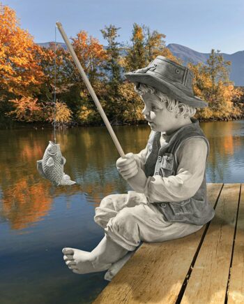 Frederic the Little Fisherman of Avignon Statue NG32122