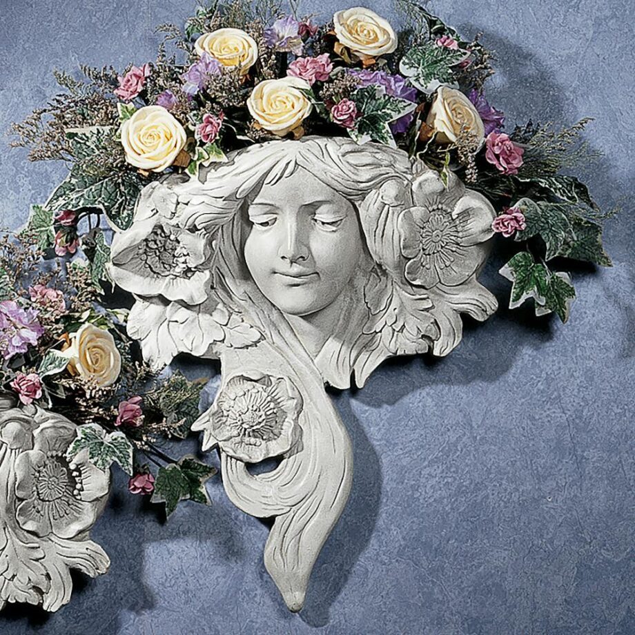 French Greenmen Planter Wall Sculpture: Le Etoile