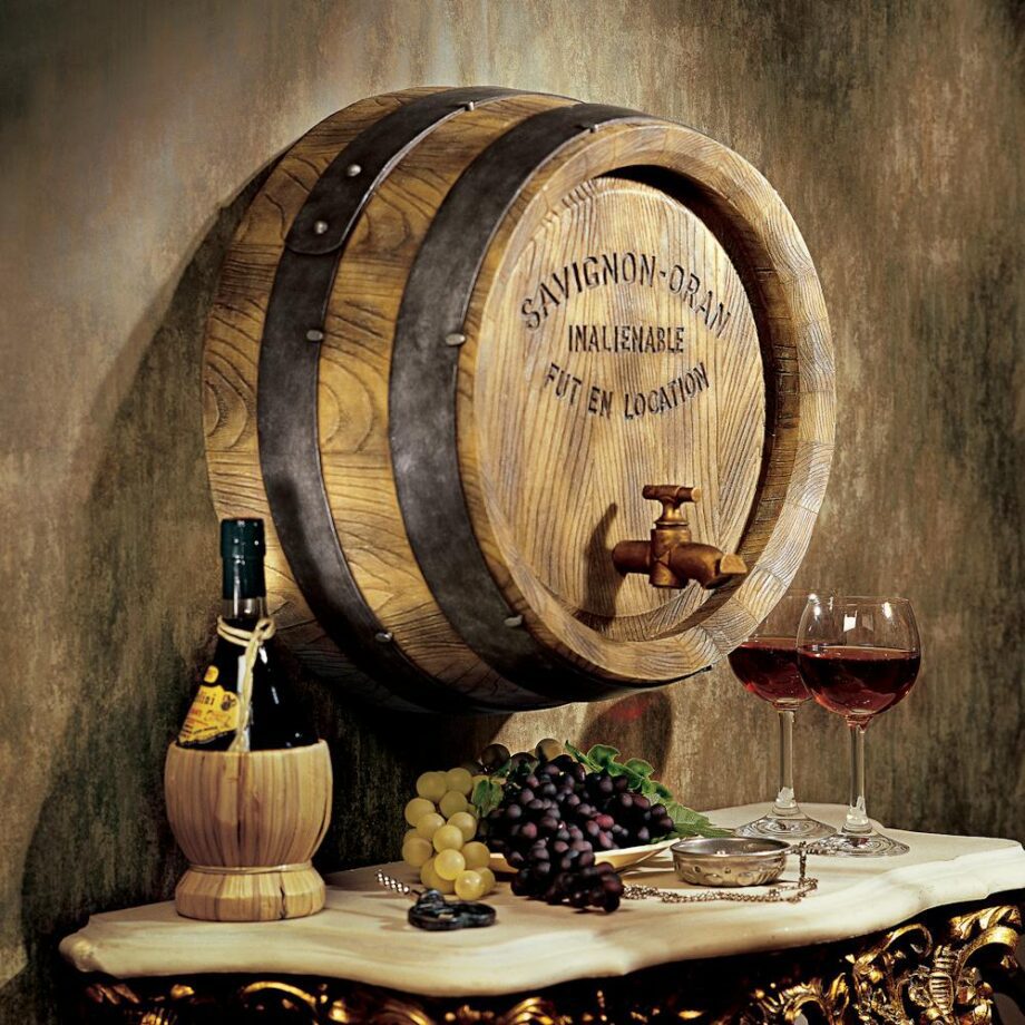 French Wine Barrel Wall Sculpture NG32903