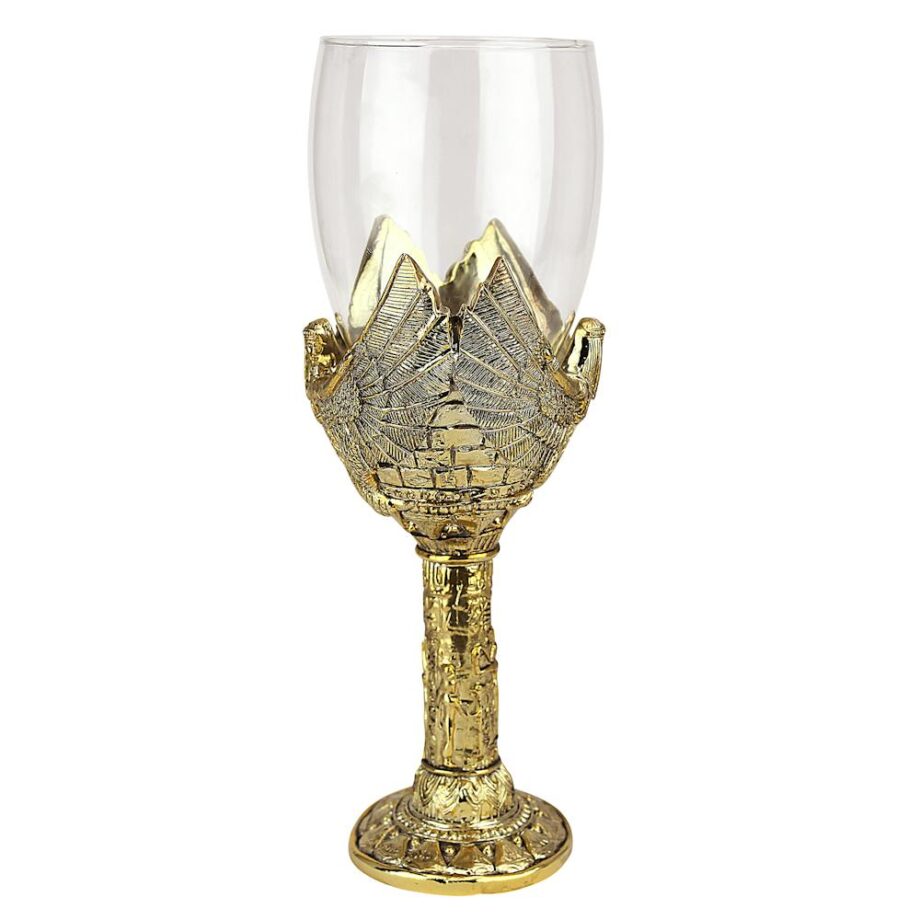 Goddess Isis Sculptural Wine Goblet: Each