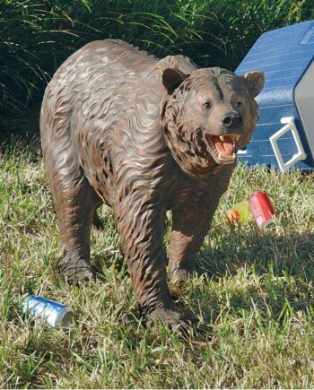 Grand-Scale Grizzly Brown Bear Garden Statue KY18152