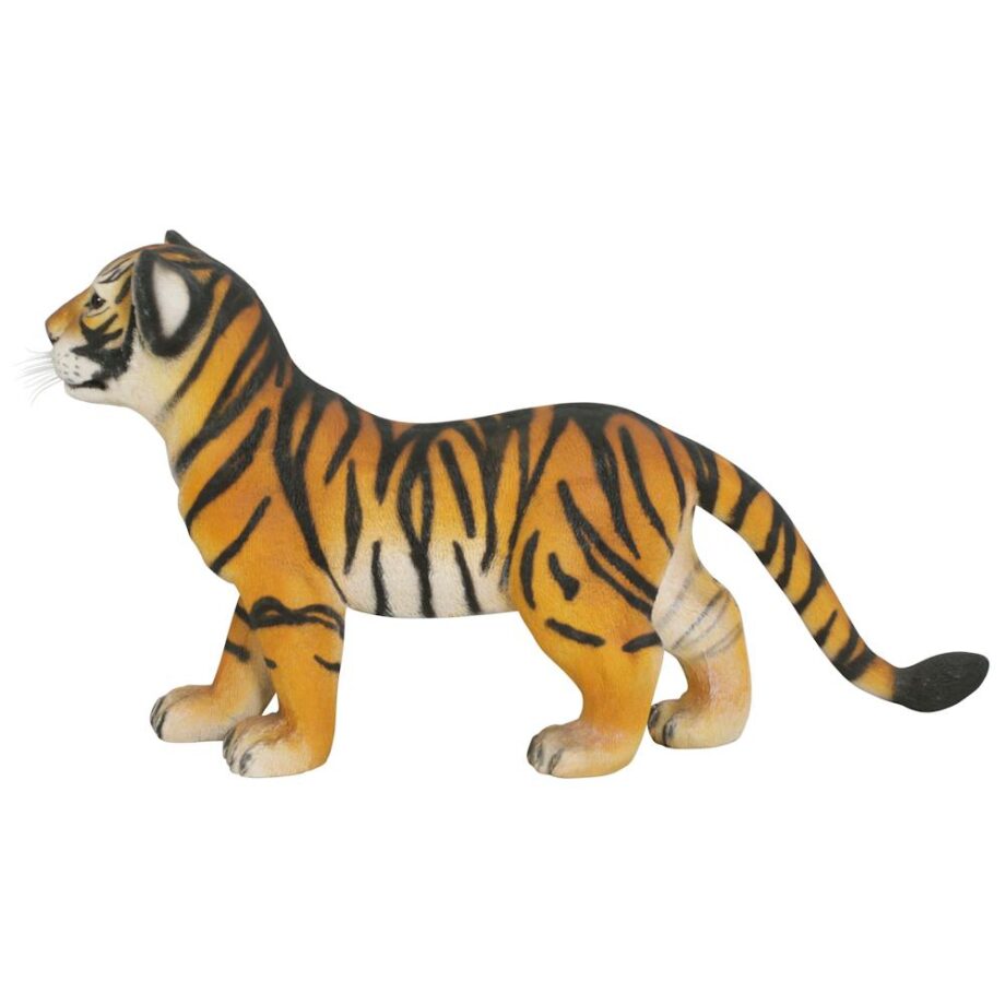 The Grand-Scale Standing Bengal Tiger Cub Statue