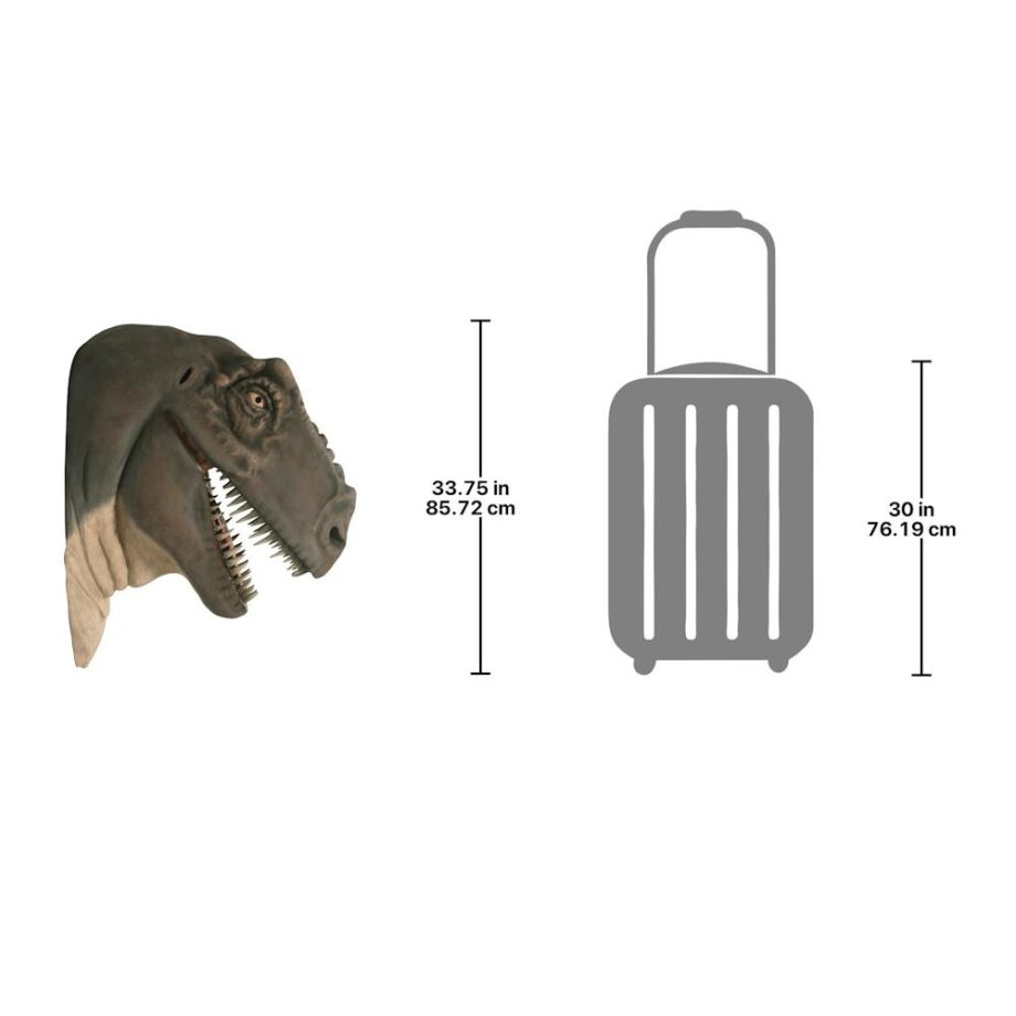 Grand-Scale Tyrannosaurus Rex Dinosaur Wall Trophy