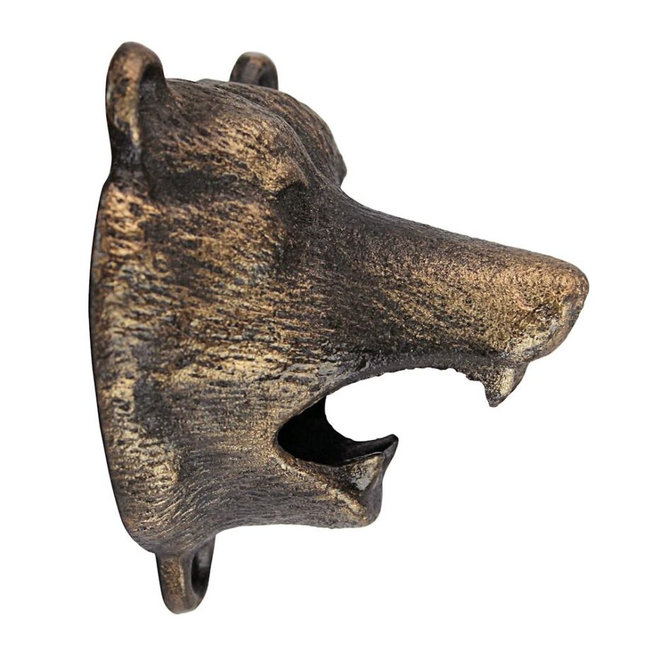 Grizzly Bear of the Woods Cast Iron Bottle Opener