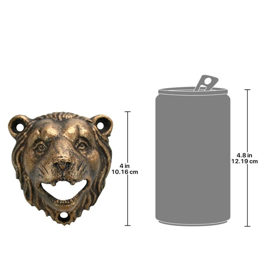 Growling Lion Cast Iron Bottle Opener